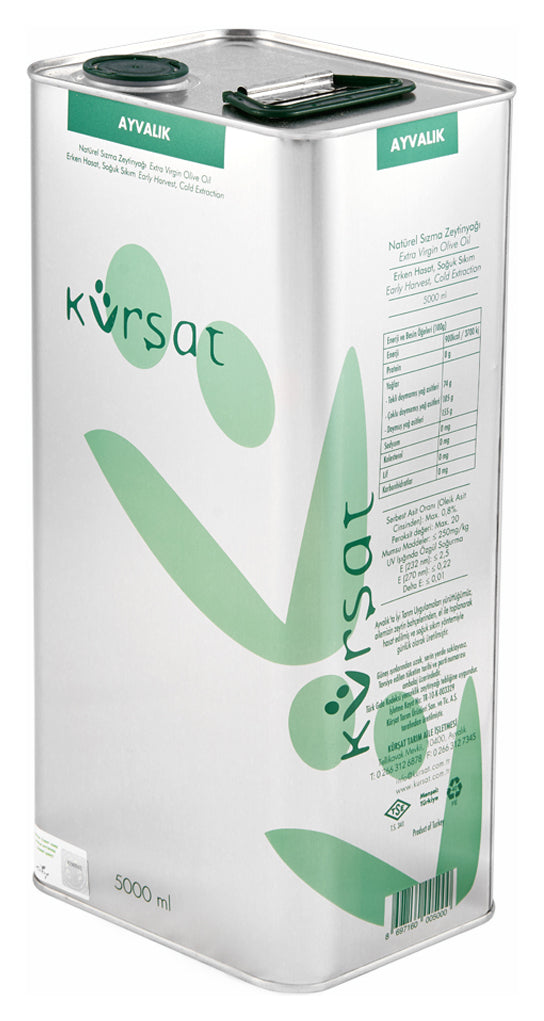 優斗クエンチ1Lセット×5 2025/2026 Kürşat 5000 ml Teneke Erken Hasat Soğuk Sıkım Ayvalık